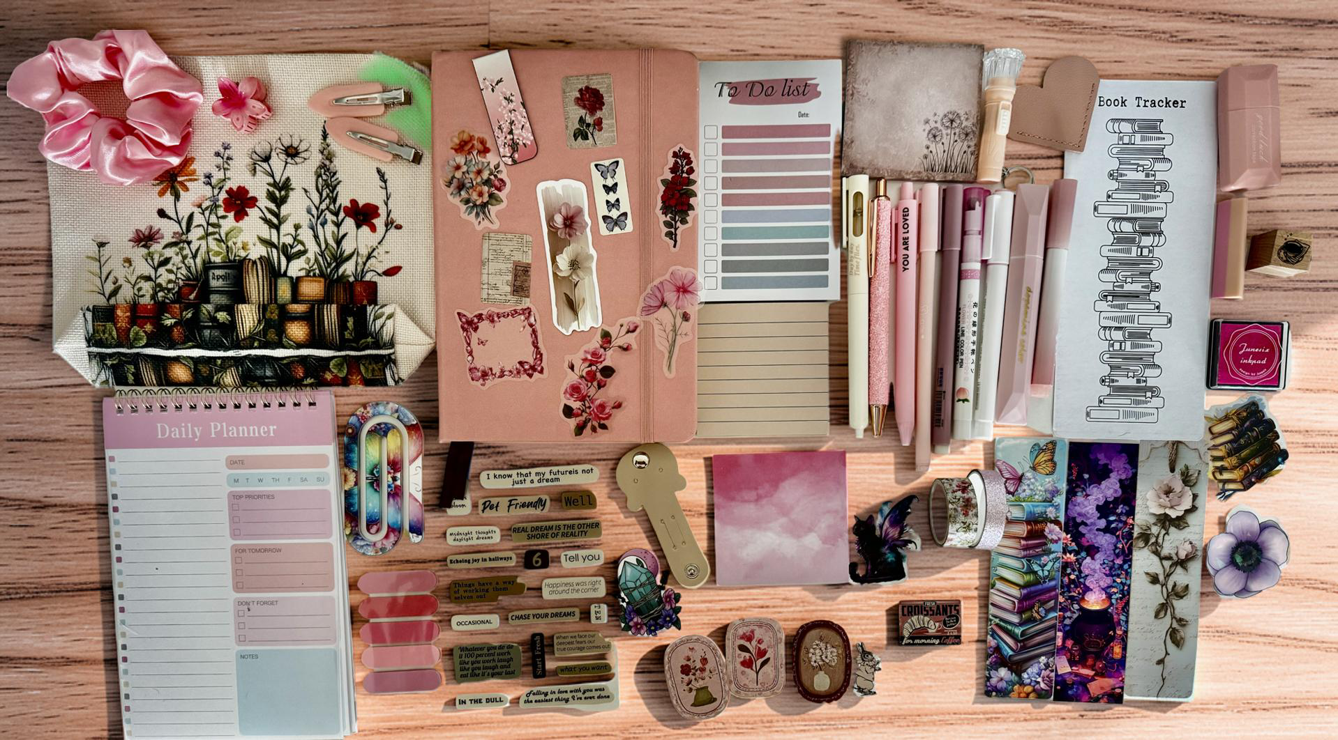 Floral Dream Stationery Bundle – Set Deluxe per Journaling e Pianificazione